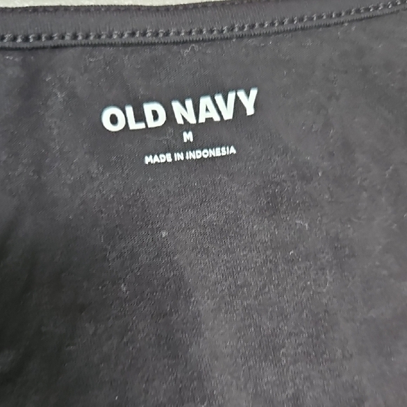 Old Navy Twist-Front Black Long Sleeve Top- MEDIUM - Picture 3 of 6